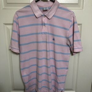 Pink & Blue Striped Brooks Brothers Polo Shirt